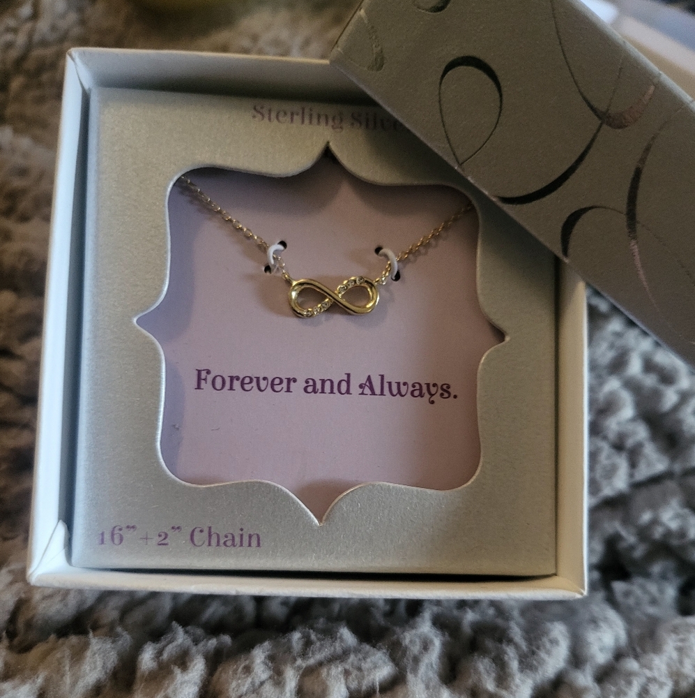Forever and Always Infinity Pendant and Chain